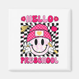 Hello Preschool Smile Face Preschool Back To Schoo Magnet