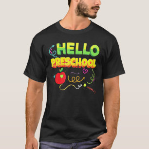 Hello Preschool Squad Team Rocks Back To School Te T-Shirt