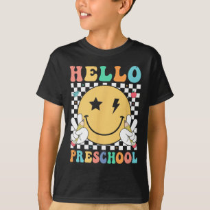 Hello Preschool Teacher Kids Team Pre-k Pre K Back T-Shirt