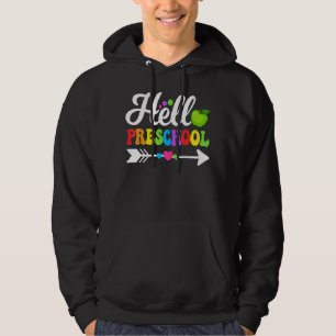 Hello Preschool Teacher Student Back To School Boy Hoodie