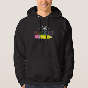 Hello Preschool Team Pre K Back To School Teacher Hoodie