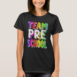 Hello Preschool Team Preschool Back To School Tie T-Shirt