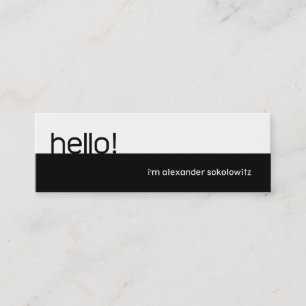 Hello! Profile Business Card