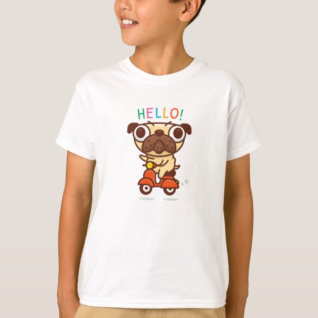 Hello Pug T-Shirt (Front)
