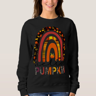 Hello Pumpkin Boho Hello Pumpkin Cute Autumn Hallo Sweatshirt