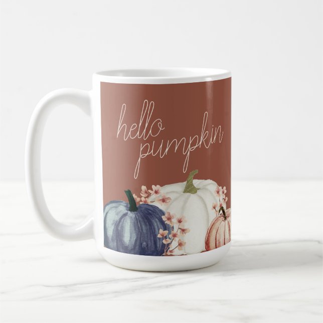 Hello Pumpkin Coffee Mug (Left)