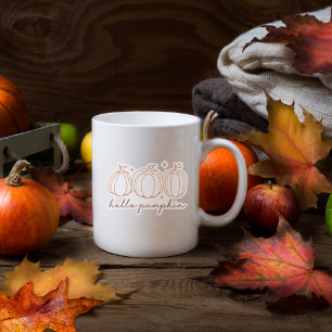 Hello Pumpkin Contour Custom-Cut