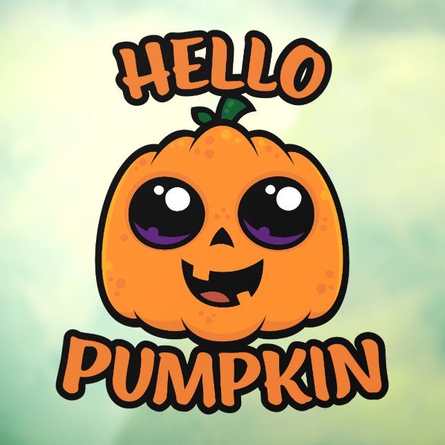 Hello Pumpkin Cute Halloween Jack-O-Lantern (Sheet 3)
