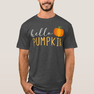 Hello Pumpkin Cute Pumpkin Fall Autumn Season Holi T-Shirt