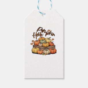 Hello, Pumpkin design Classic T-Shirt.png Gift Tags