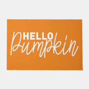 Hello Pumpkin Door Mat