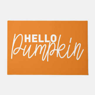 Hello Pumpkin Door Mat