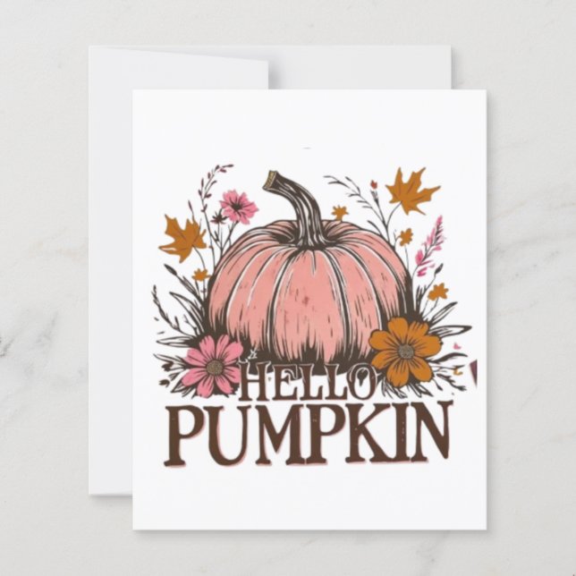 Hello Pumpkin Fall Floral Design 🎃🍂 (Front)