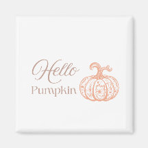 Hello Pumpkin Floral Autumn Cute Halloween Gift