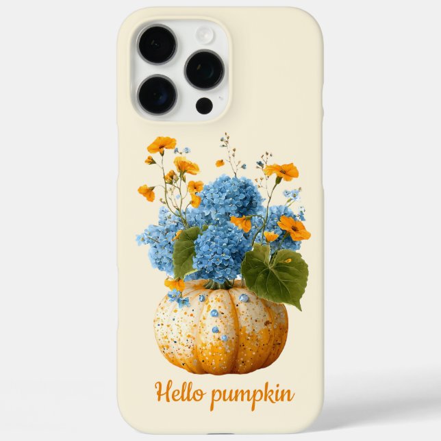 Hello Pumpkin Floral Halloween Arrangement Case-Mate iPhone Case (Back)