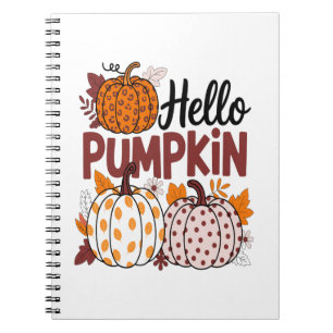 Hello Pumpkin Png, Fall Vibes Notebook