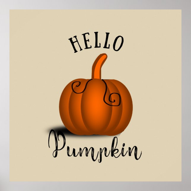 hello pumpkin poster (Front)