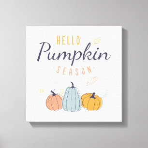 Hello Pumpkin Season Canvas Print