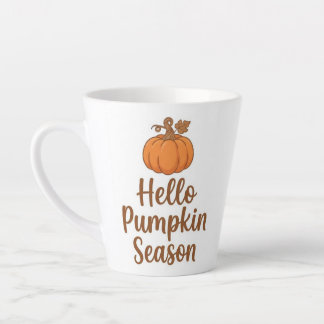 Hello pumpkin season latte mug