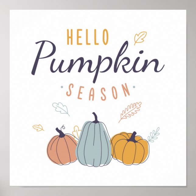 Hello Pumpkin Season Poster (Front)