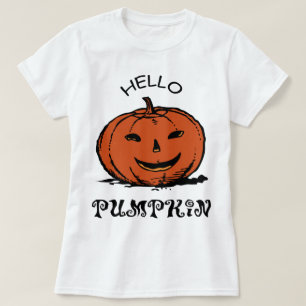 Hello Pumpkin Shirt, Womens Pumpkin Shirt, Fall T-Shirt