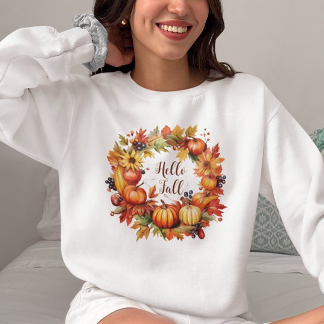 Hello Pumpkins , Autumn Fall Vibes Sweatshirt (Creator Uploaded)