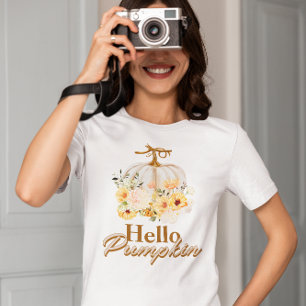 Hello Pumpkins , Autumn Fall Vibes T-Shirt