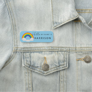 hello rainbow business company staff employee name tag