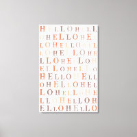 Hello Random Text Earthy Colours