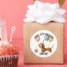hello sausage dog dachshund dog lover birthday