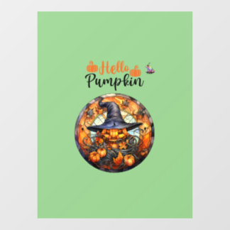 Hello Scary Hallowe'en Pumpkin