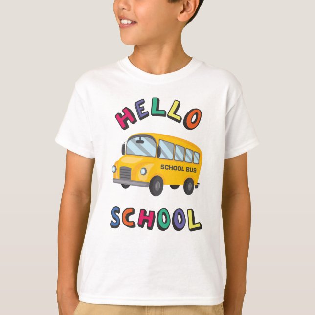 Hello School T-Shirt (Front)