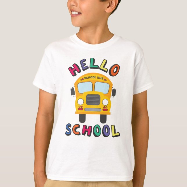 Hello School T-Shirt (Front)
