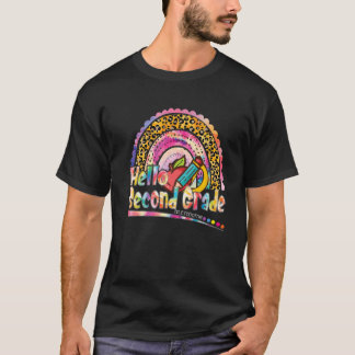 Hello Second 2Nd Grade First Day Back To School Ra T-Shirt