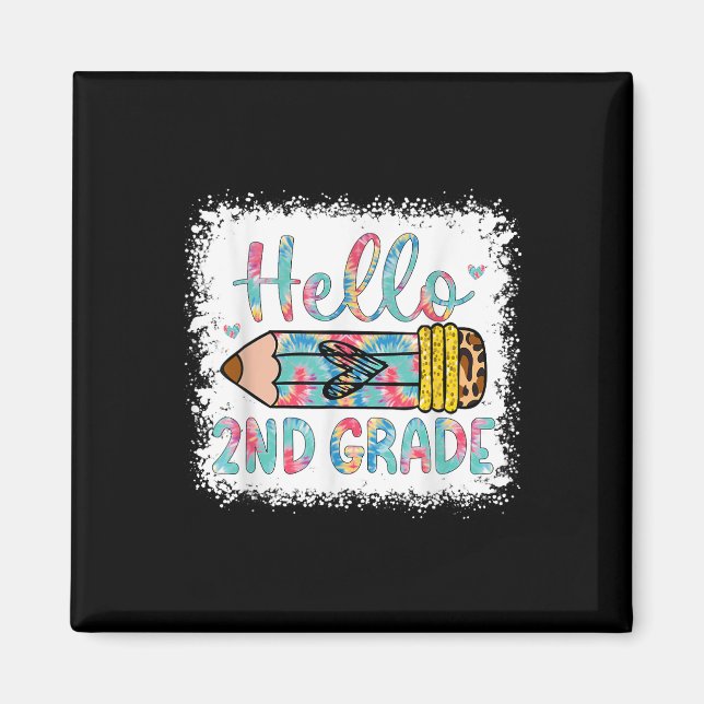 Hello Second Grade Back To School 2nd Grade Studen Magnet (Front)