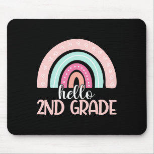 Hello Second Grade Back To School 2nd Grade Teache Mouse Pad