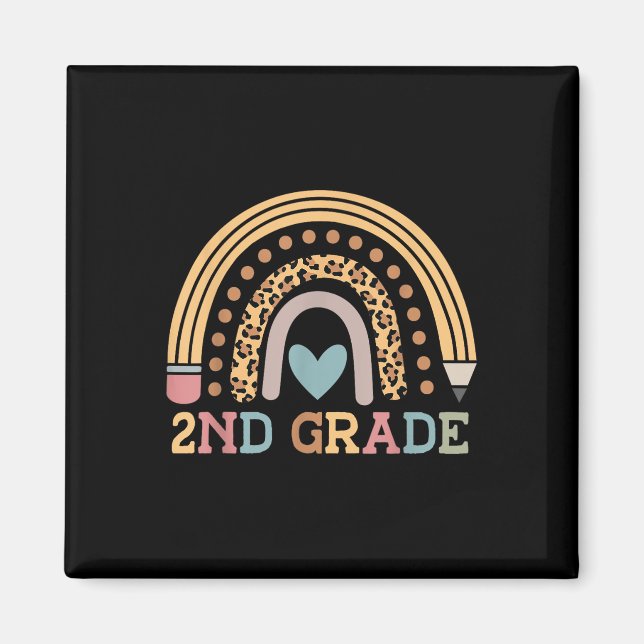 Hello Second Grade Back To School First Day Of Sch Magnet (Front)