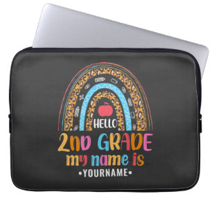 Hello Second Grade Back To School Gift Laptop Sleeve