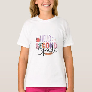 Hello Second Grade Back to School T-Shirt