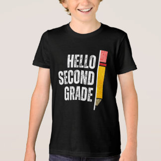 Hello Second Grade Back To School Vintage Tri-Blend Shirt
