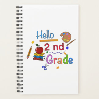 Hello Second Grade - Cute Back to School Design fo Planner