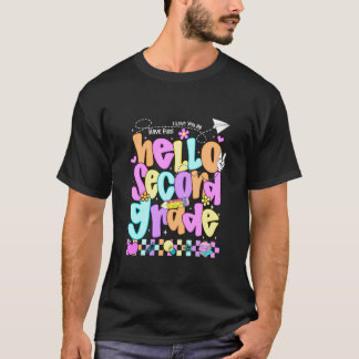 Hello Second Grade First Day of Back To School Tea T-Shirt