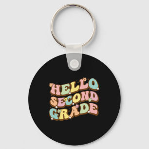Hello Second Grade For Teachers Students Key Ring
