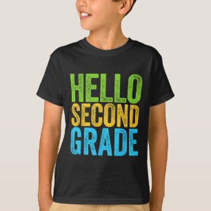 Hello Second Grade Fun 2nd Grade Back To School T-Shirt