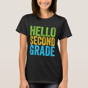 Hello Second Grade Fun 2nd Grade Back To School T-Shirt