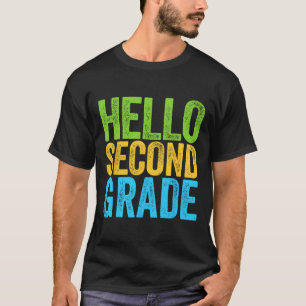 Hello Second Grade Fun 2nd Grade Byck To School T-Shirt