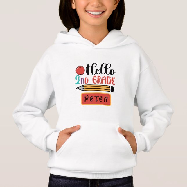 Hello Second Grade Personalised Back to School Fun (Front)