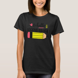 Hello Second Grade Student Teacher Back To School T-Shirt