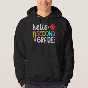 Hello Second Grade Team 2nd Grade Back To School T Hoodie