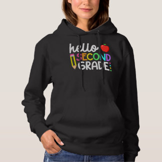 Hello Second Grade Team 2nd Grade Back To School T Hoodie
